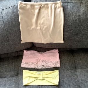 Lot of 3 tube tops - price firm Size Small / S